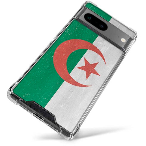 Algeria Flag Distressed Google Pixel 8 Clear Case